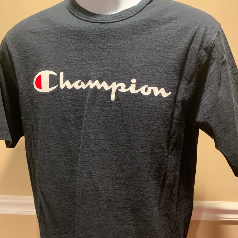 Champion Black Short Sleeve Tee Classic Fit